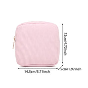 Aura | Trousse de maquillage en velours côtelé tendance et spacieuse