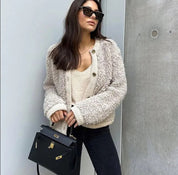 Alma | Gilet en Teddy pour femmes confortable et élégant pour l'hiver