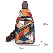 Keily | Women's Shoulder Bag with Embossed Pattern and Colorblock
