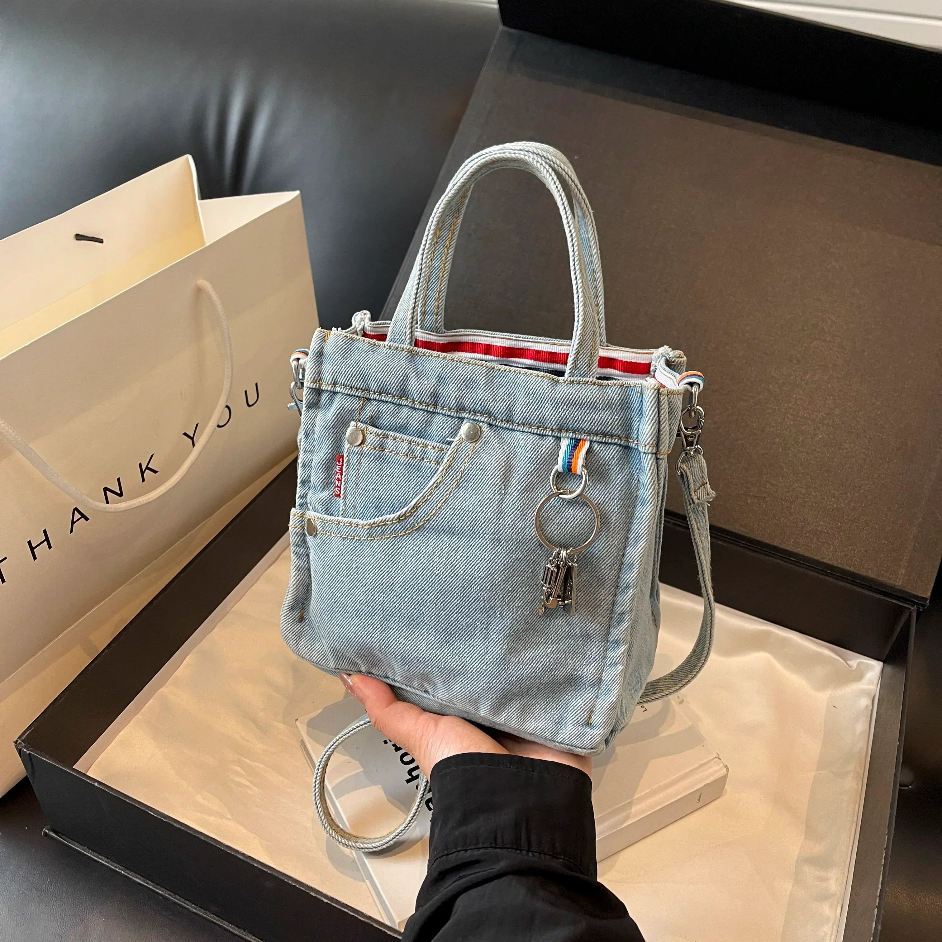 Lisa | Chic Mini Denim Crossbody Bag