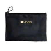 Indy | Musta verkkoinen matkameikkipussi vetoketjulla