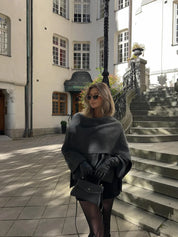 RUTH | Chic ullfrakk med skjerf