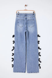 Saphira | Jeans med høyt liv og vide ben