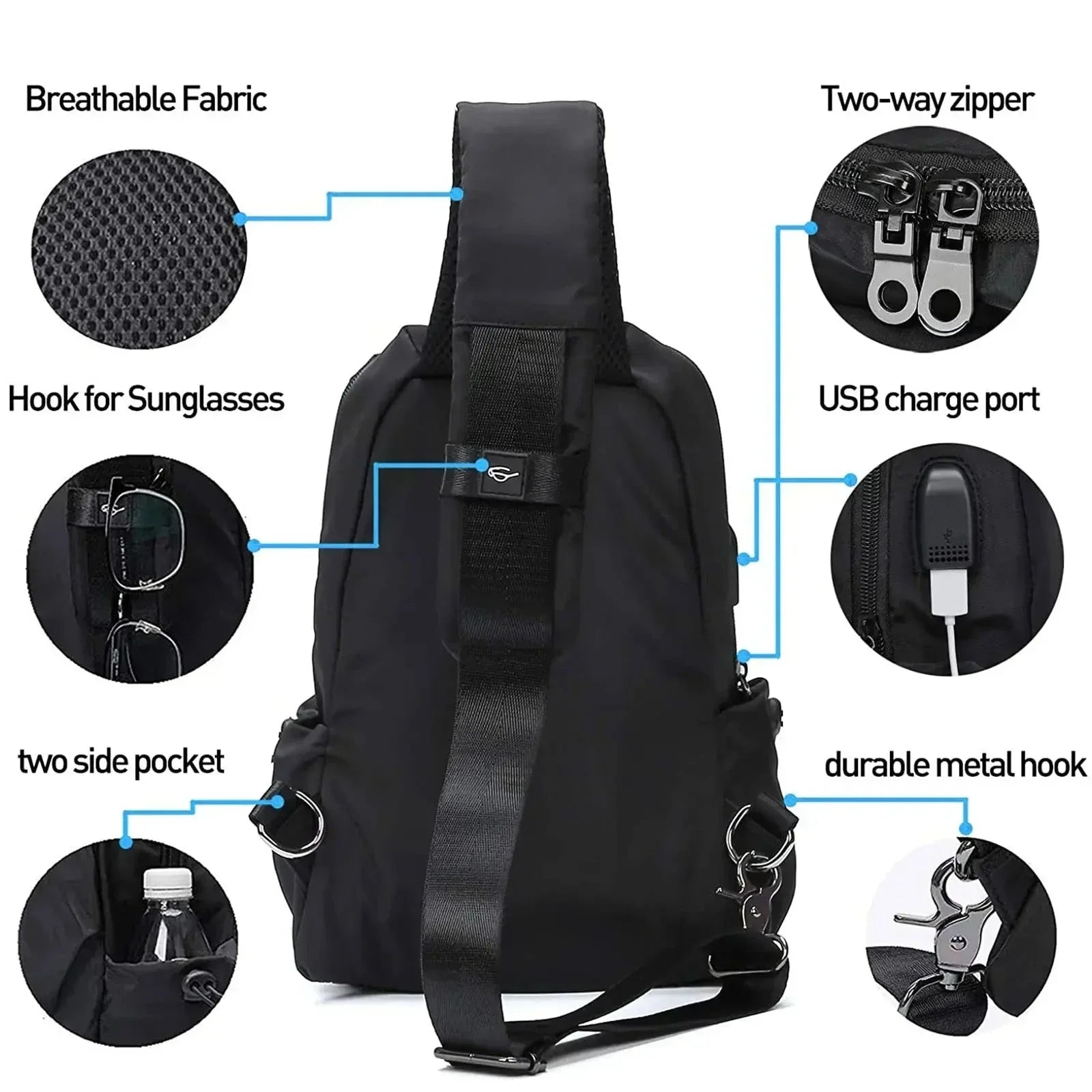 Mohammad | Pieni vedenpitävä taktinen vyölaukku