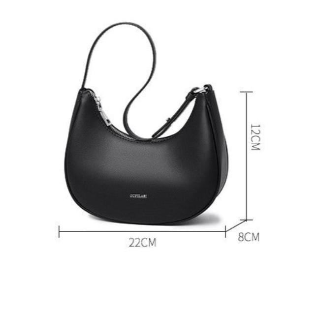 Transform your look with the chic Madison European leather shoulder bag