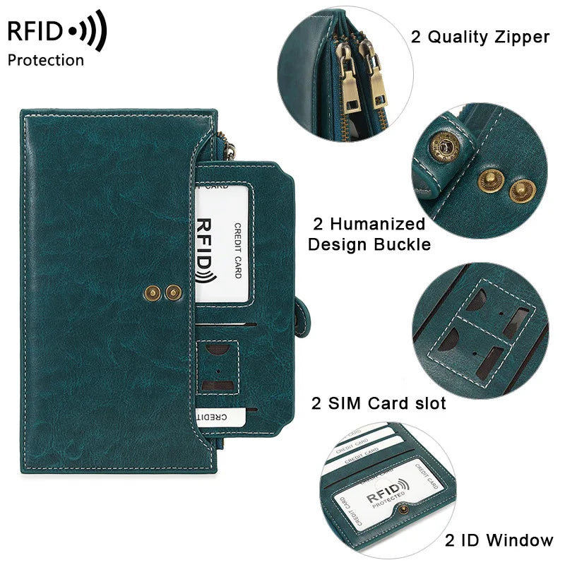 Savanna | Stor reise-lommebok med RFID-beskyttelse
