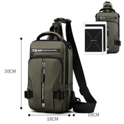 Waterproof Anti-Theft Shoulder Bag for Men, Ready for Adventure