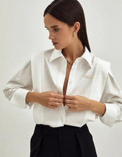 CHAYCHA | Blouse Élégante à Col Montant