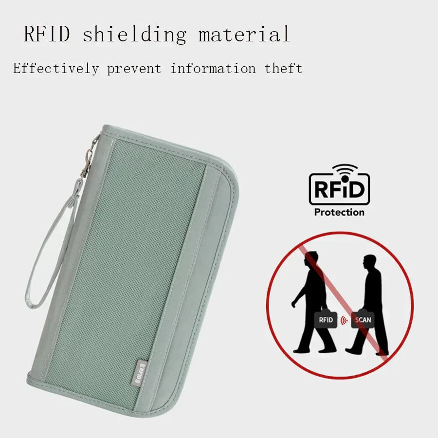 Kya | Reiseportefølje med stor kapasitet og RFID-beskyttelse for passporter