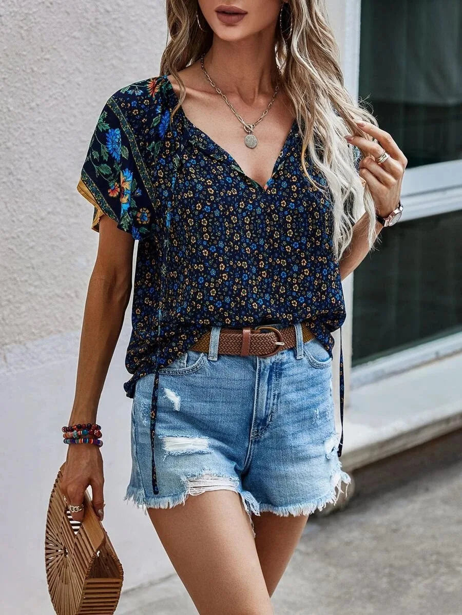 Kataleya | Versatile Short-Sleeve Blouse