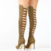 Ella | Bottes Montantes à Découpes – Séduction à Chaque Pas