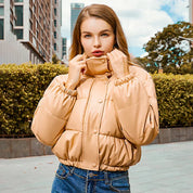 NIENKE | Short and thick winter jacket with high collar