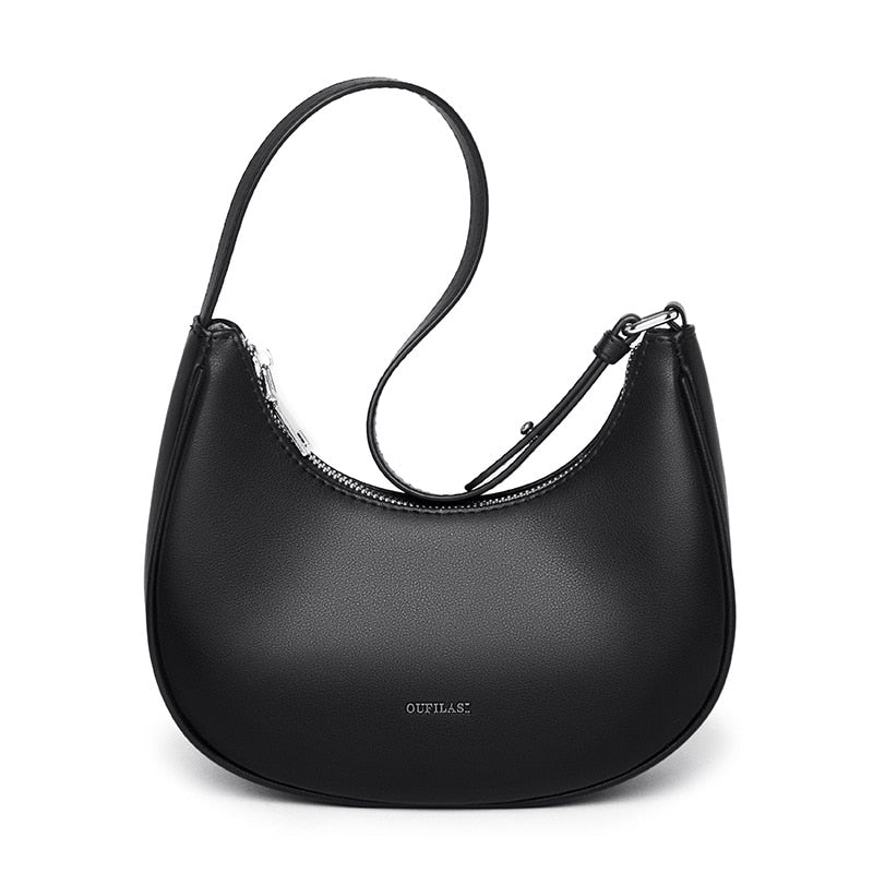 Transform your look with the chic Madison European leather shoulder bag
