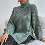 Ellaine | Pull à col roulé doux pour femmes en coton