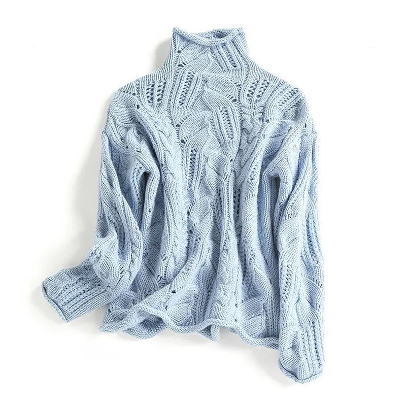 LAYNA | Elegant High Neck Sweater