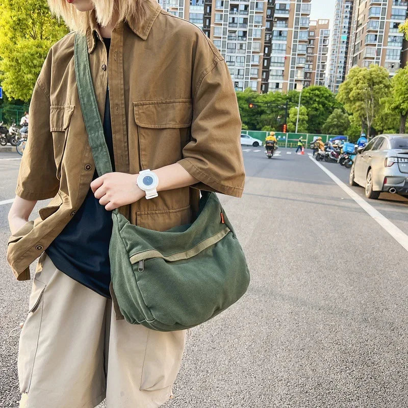 Chic Avery Canvas Shoulder Bag – Perfect for Daily Adventures!