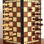 Strategio – Jeu d'échecs pliable en bois avec plateau en feutre 3