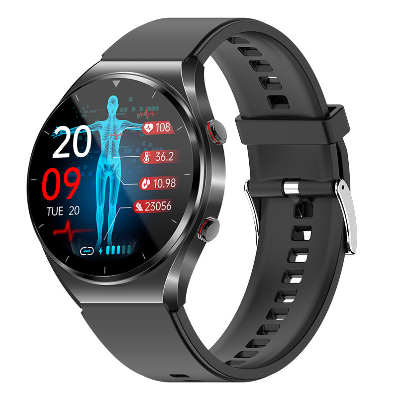 Sugraphe sanguin en un clic | Glucose de la pression artérielle EKG | EKG HRV Heart Frequency Monitor Health Smart Watch 0