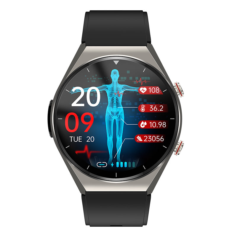 Sugraphe sanguin en un clic | Glucose de la pression artérielle EKG | EKG HRV Heart Frequency Monitor Health Smart Watch 2