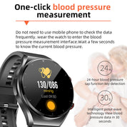 Sugraphe sanguin en un clic | Glucose de la pression artérielle EKG | EKG HRV Heart Frequency Monitor Health Smart Watch 8