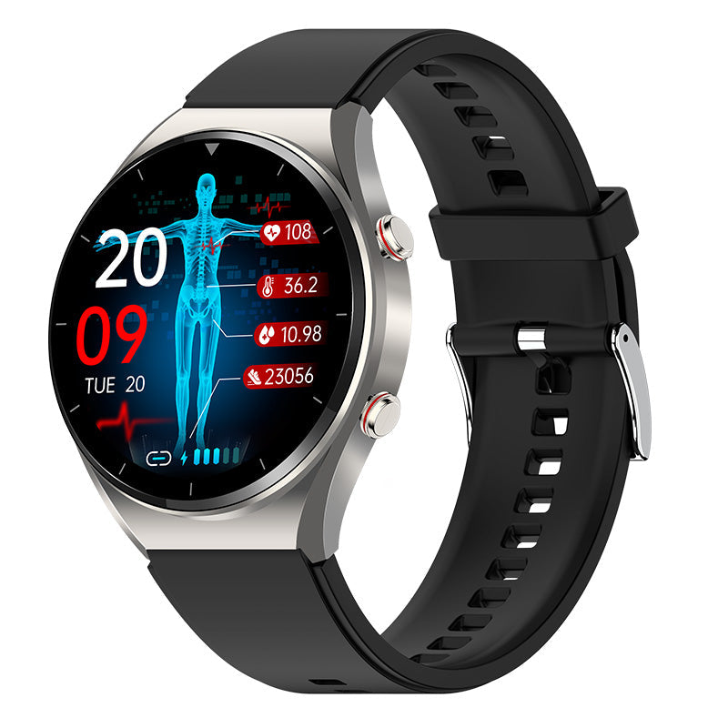 Sugraphe sanguin en un clic | Glucose de la pression artérielle EKG | EKG HRV Heart Frequency Monitor Health Smart Watch 9