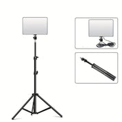 Support de lumière LED réglable pour la photographie et la vidéo - 1,1 m de hauteur, un trépied en aluminium robuste avec lampe 4