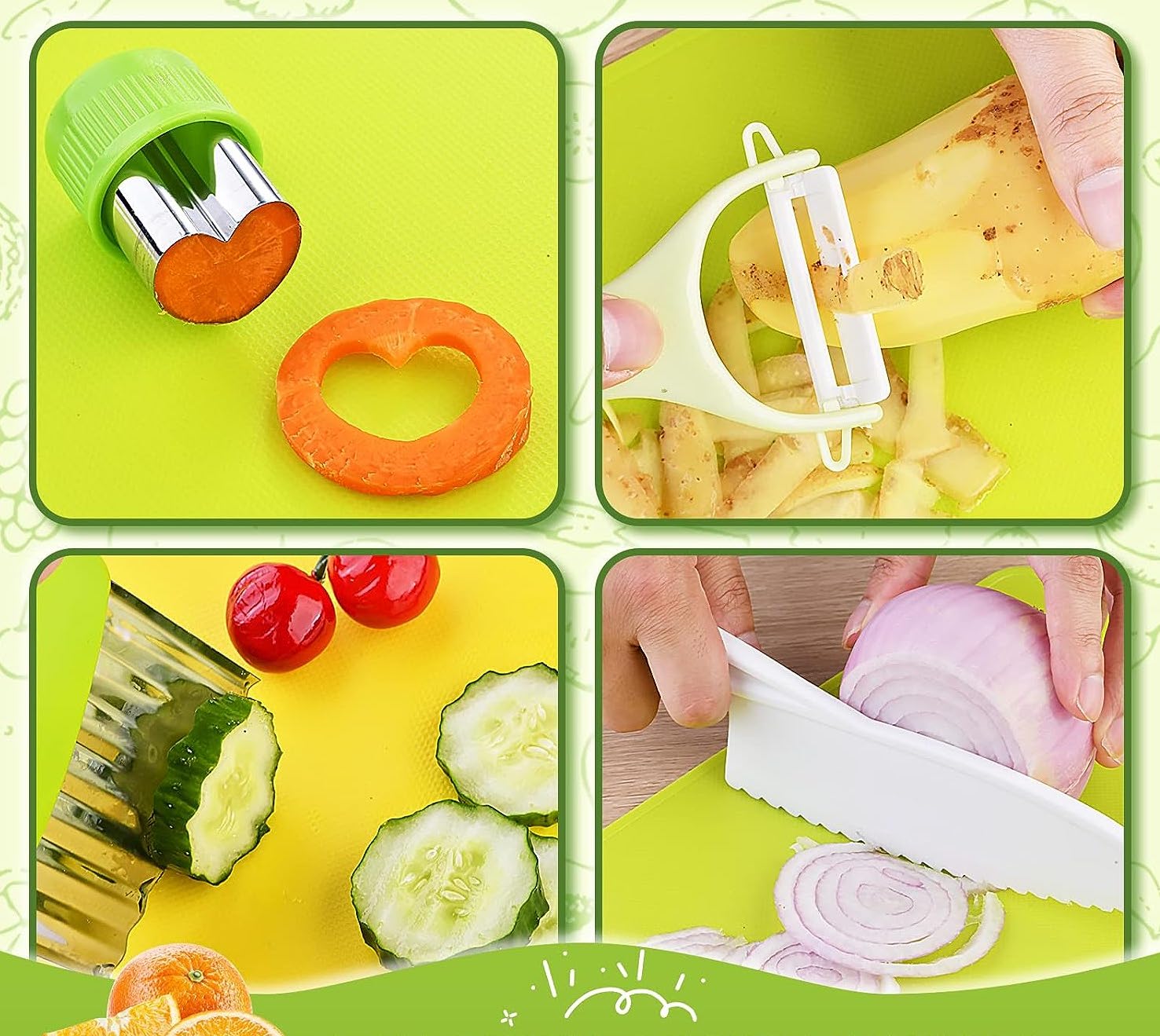 Sûr et ludique: Ustensiles de cuisine Montessori pour les petits (13 pièces) 2