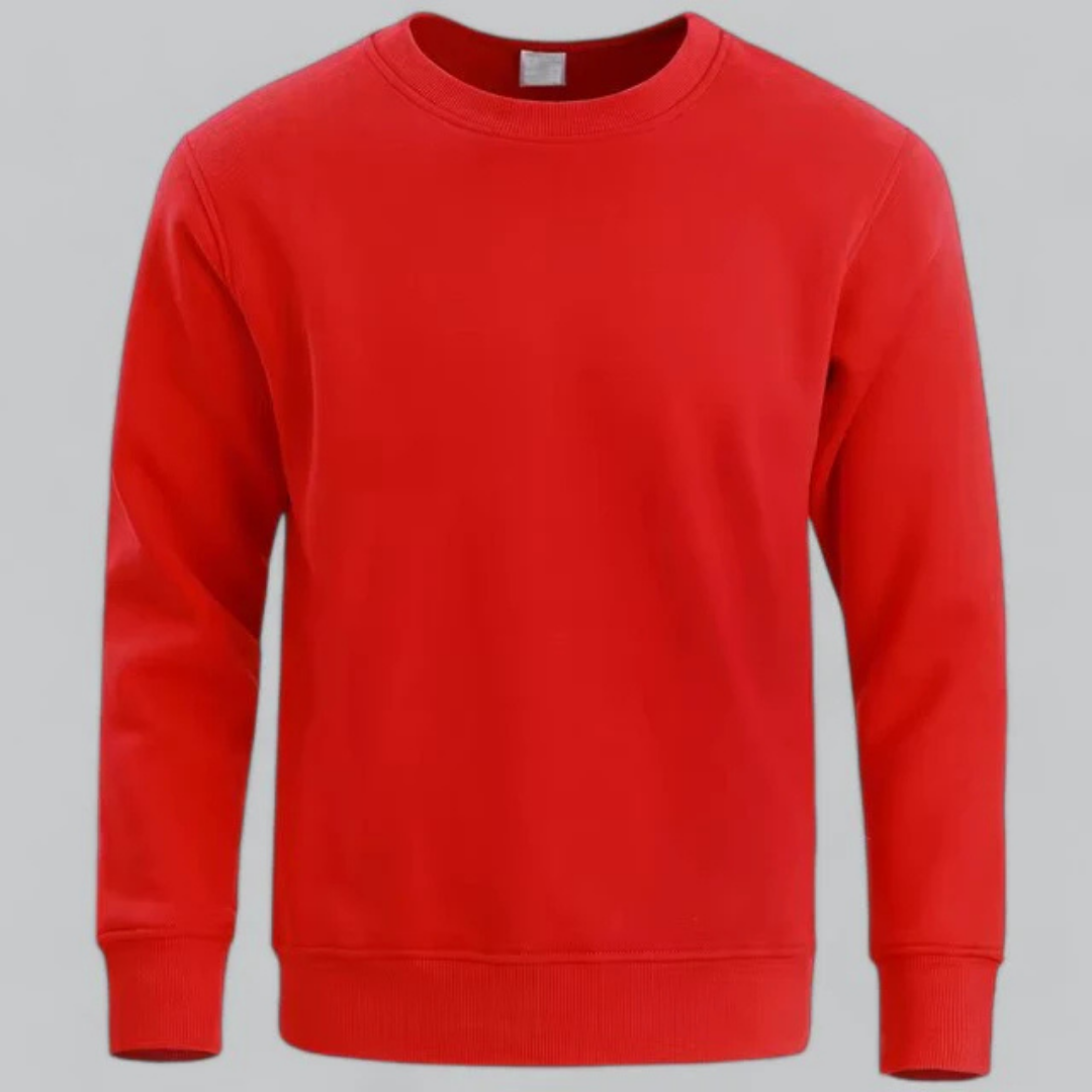 Sweat-shirt classique décontracté à col rond pour homme | Manches longues 2