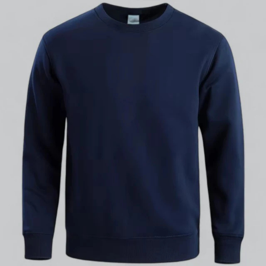 Sweat-shirt classique décontracté à col rond pour homme | Manches longues 5
