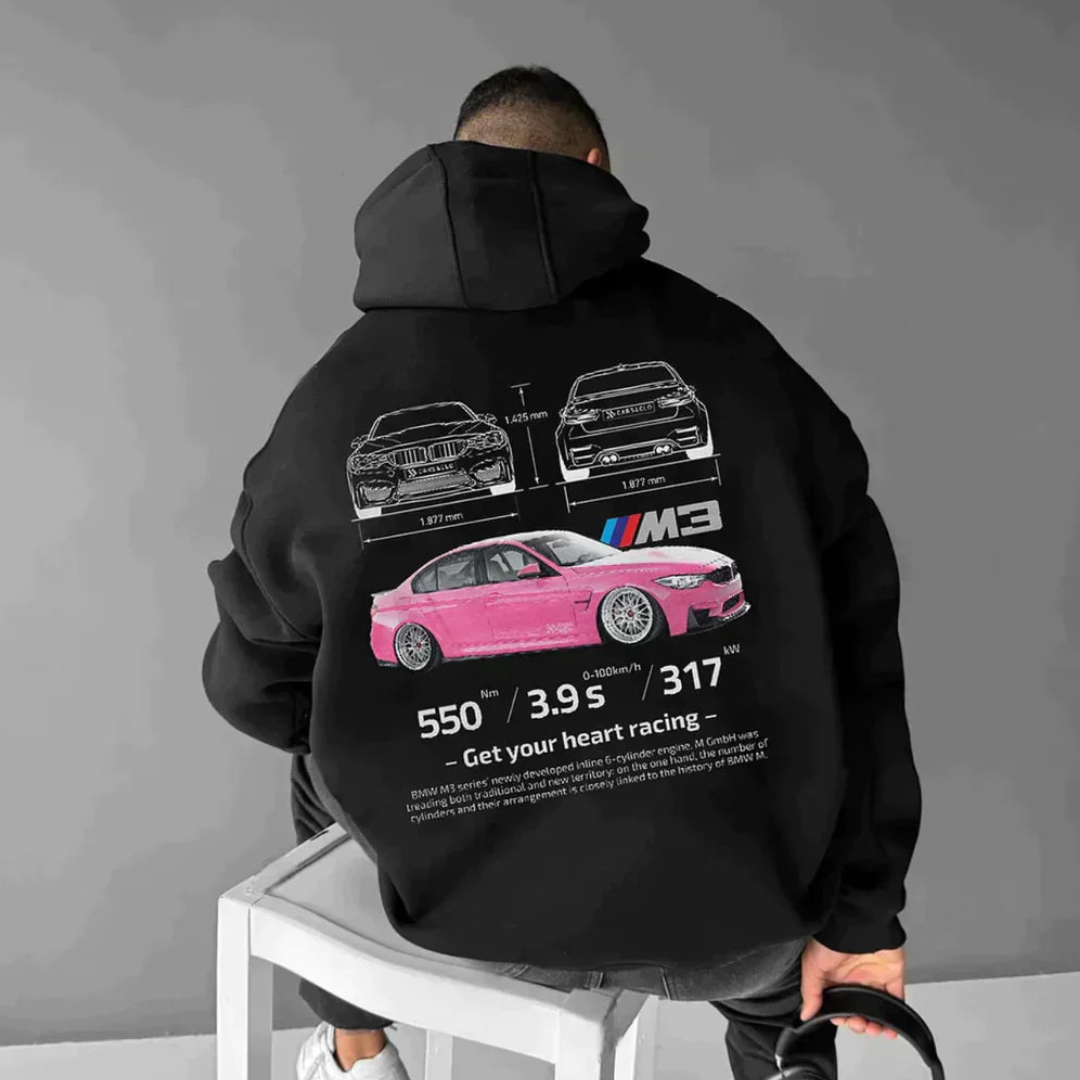 Sweat à capuche chaud imprimé pour homme | Grande taille 4