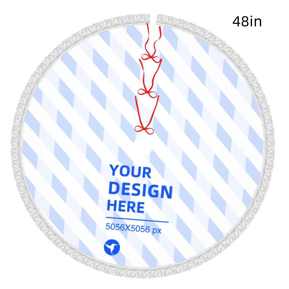 Tablier à franges et motif sapin de Noël 10