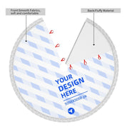 Tablier à franges et motif sapin de Noël 4