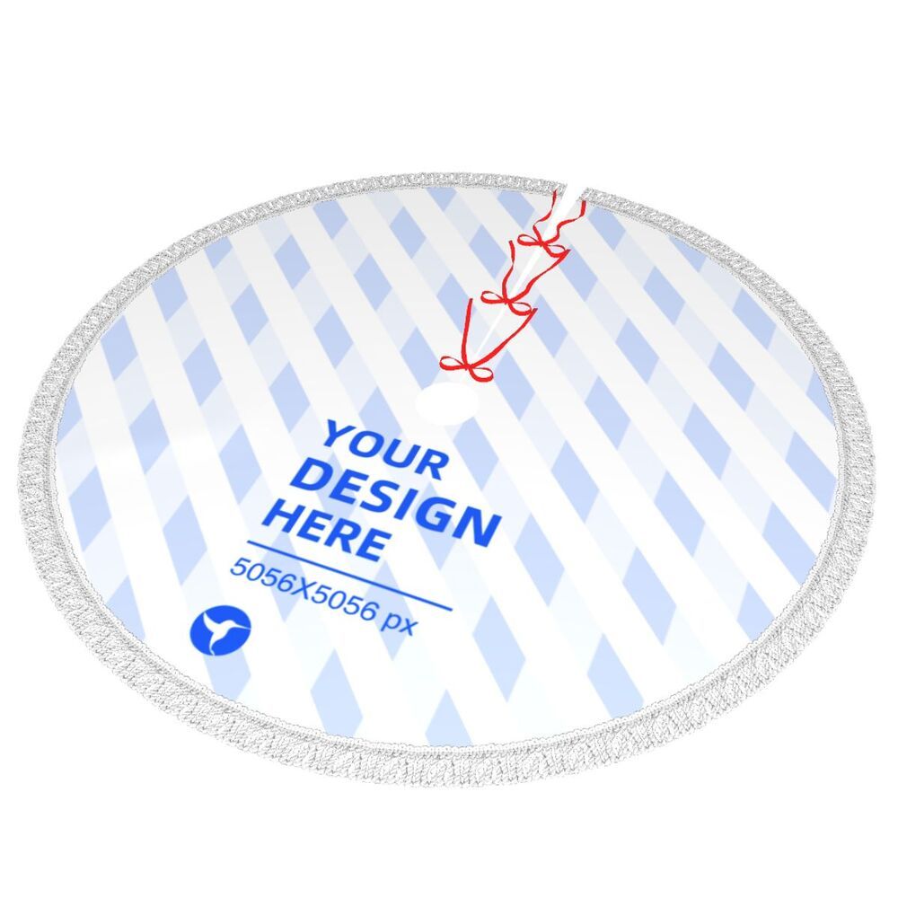 Tablier à franges et motif sapin de Noël 7