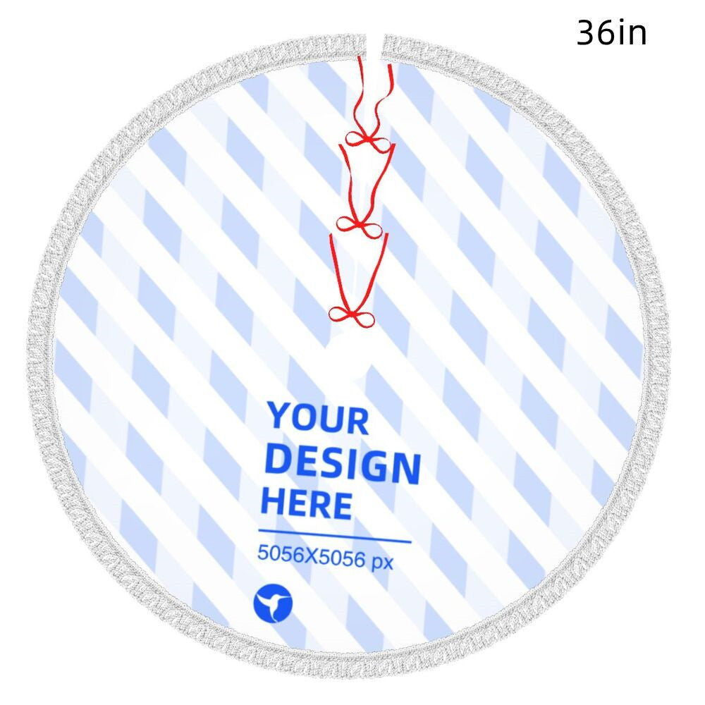 Tablier à franges et motif sapin de Noël 9