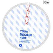 Tablier à franges et motif sapin de Noël 9