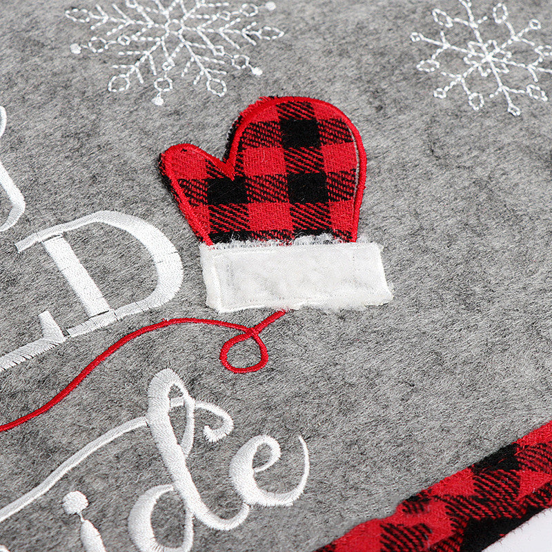 Tablier décoratif pour sapin de Noël, à la fois tendance et simple 3