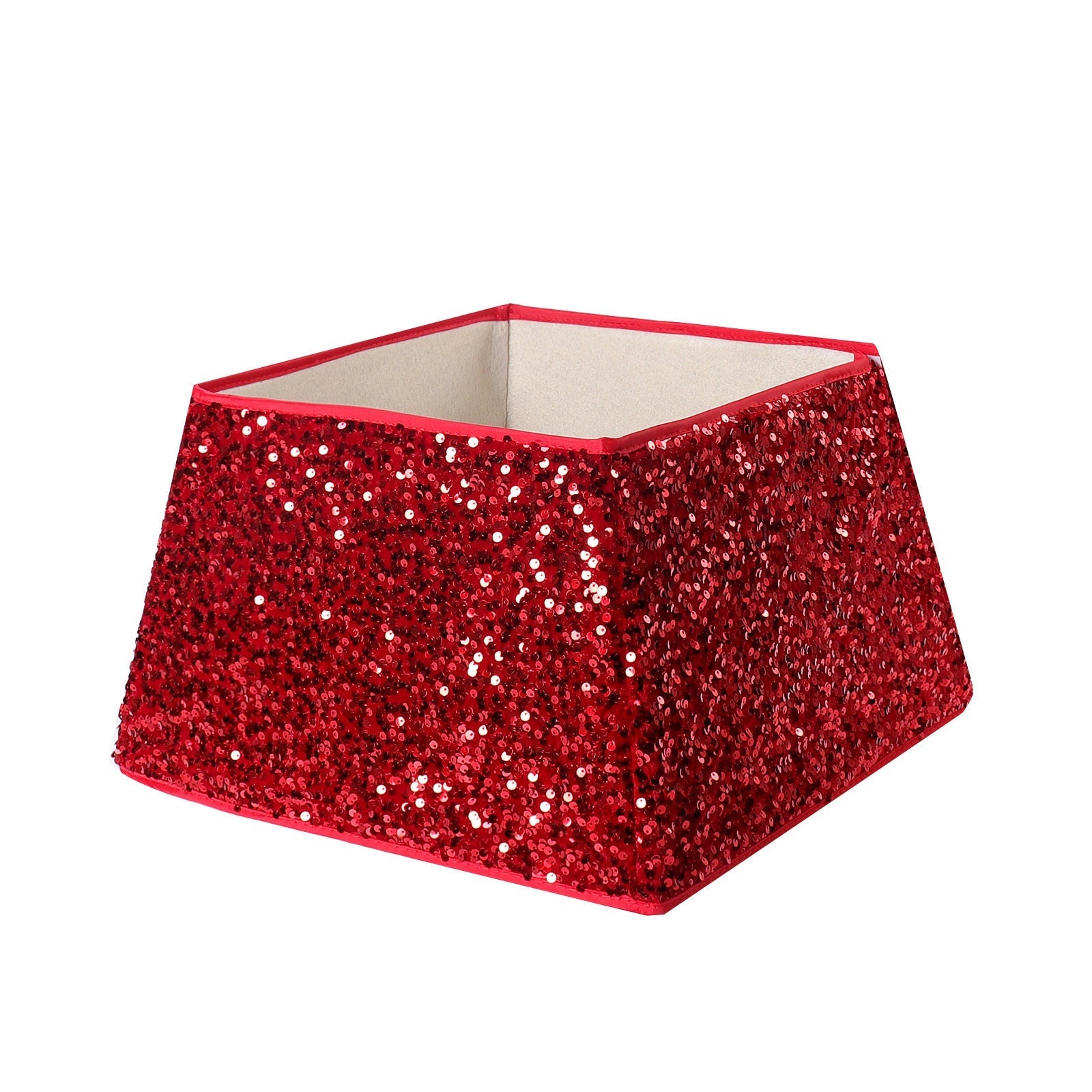 Tablier sapin de Noël à paillettes et base décorative 4