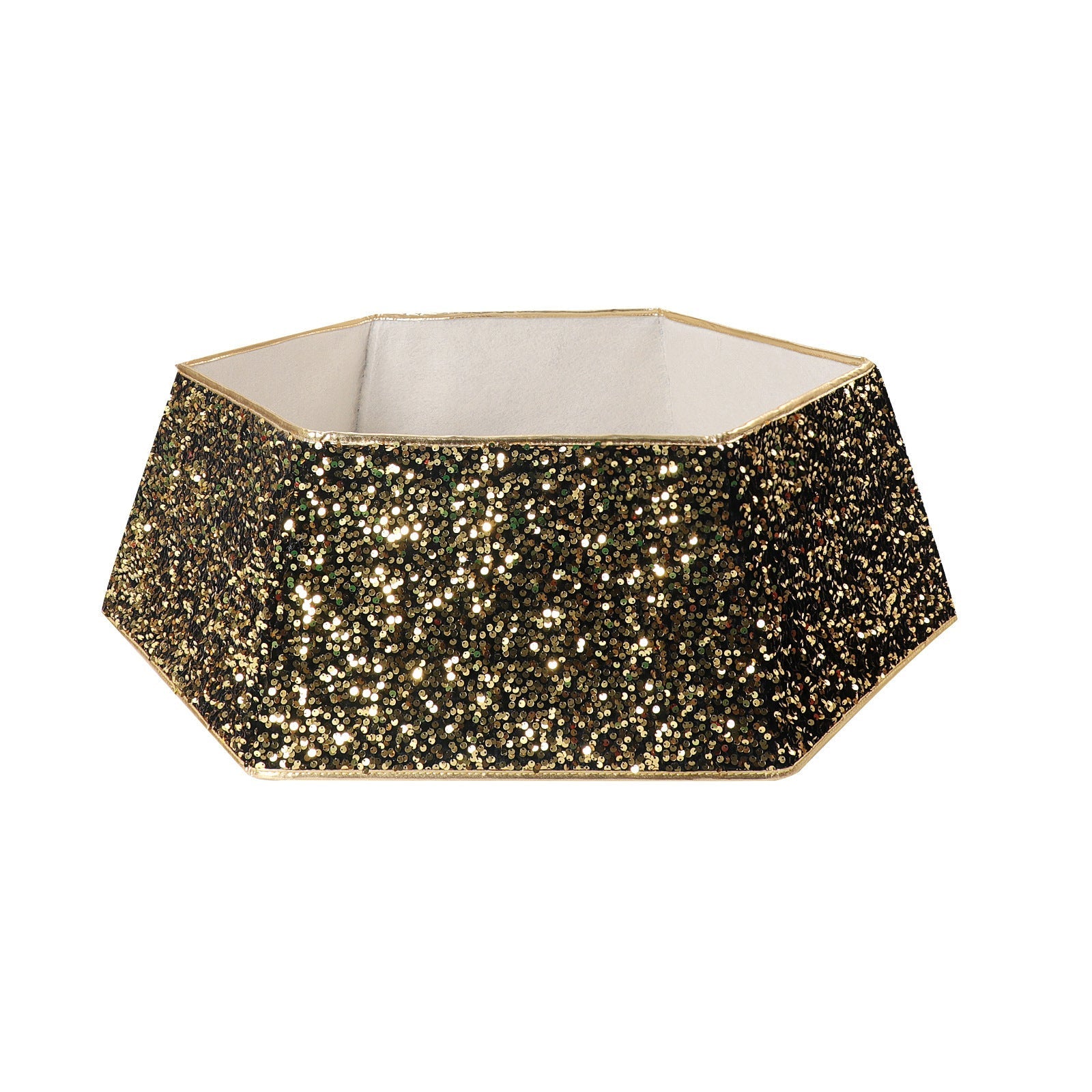 Tablier sapin de Noël à paillettes et base décorative 5