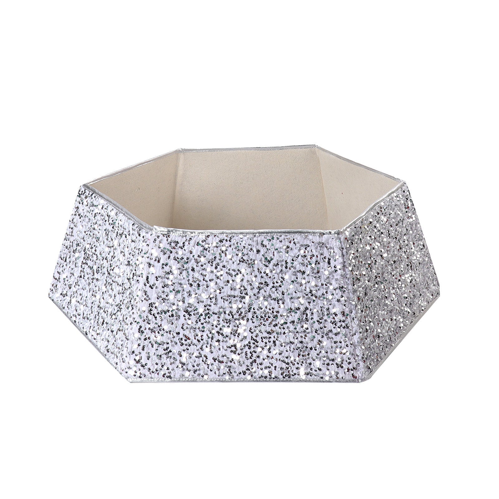 Tablier sapin de Noël à paillettes et base décorative 6