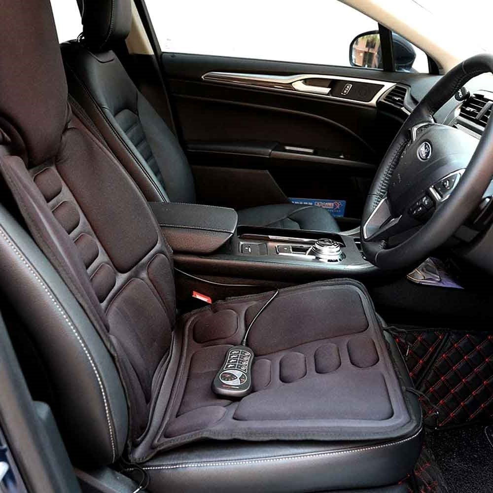Tampon de chaise de massage à 8 modes avec coussin de cou arrière chauffé pour la voiture et la maison 3