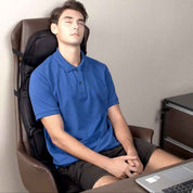 Tampon de chaise de massage à 8 modes avec coussin de cou arrière chauffé pour la voiture et la maison 4
