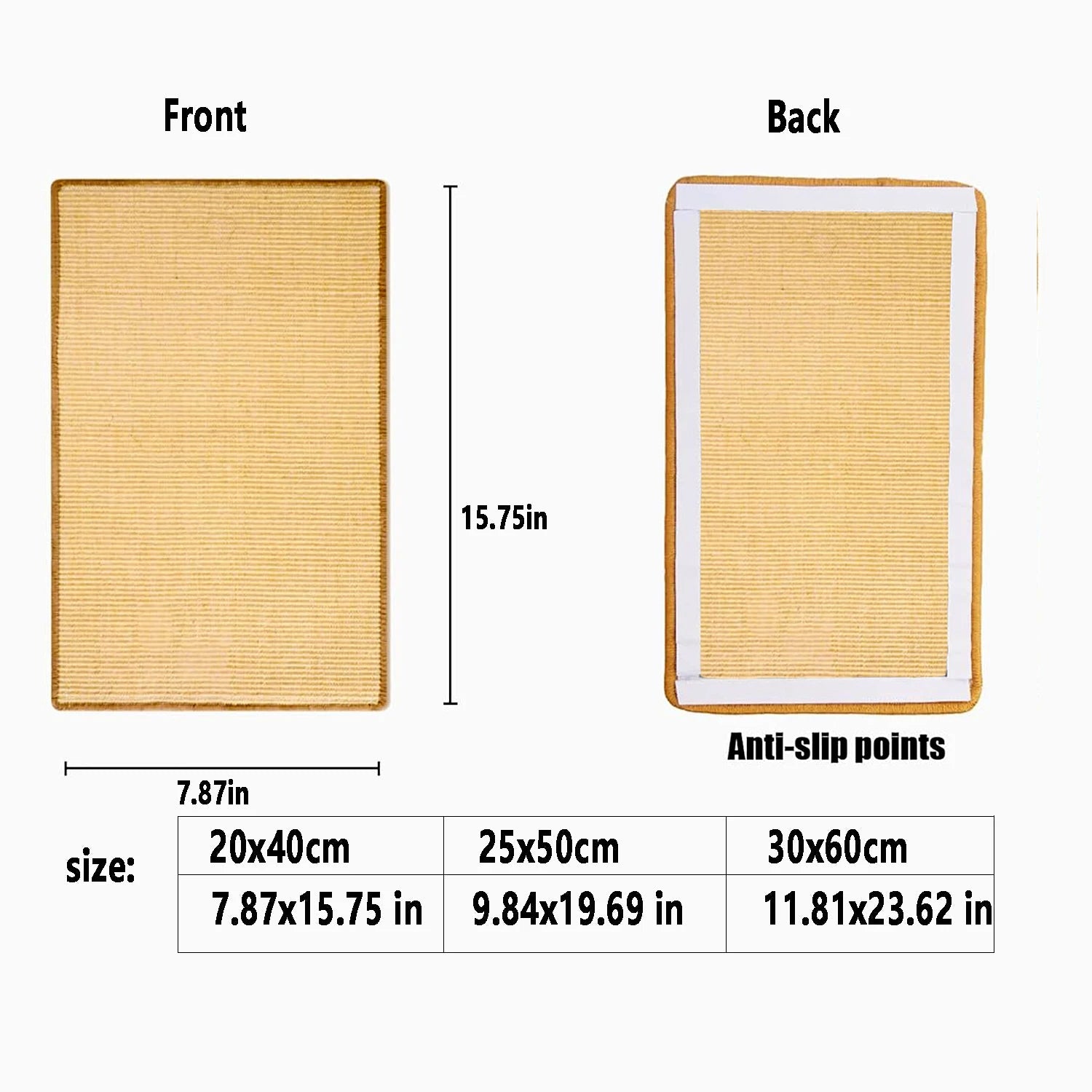 Tapis à griffer en sisal pour meubles et jeux pour chats 2