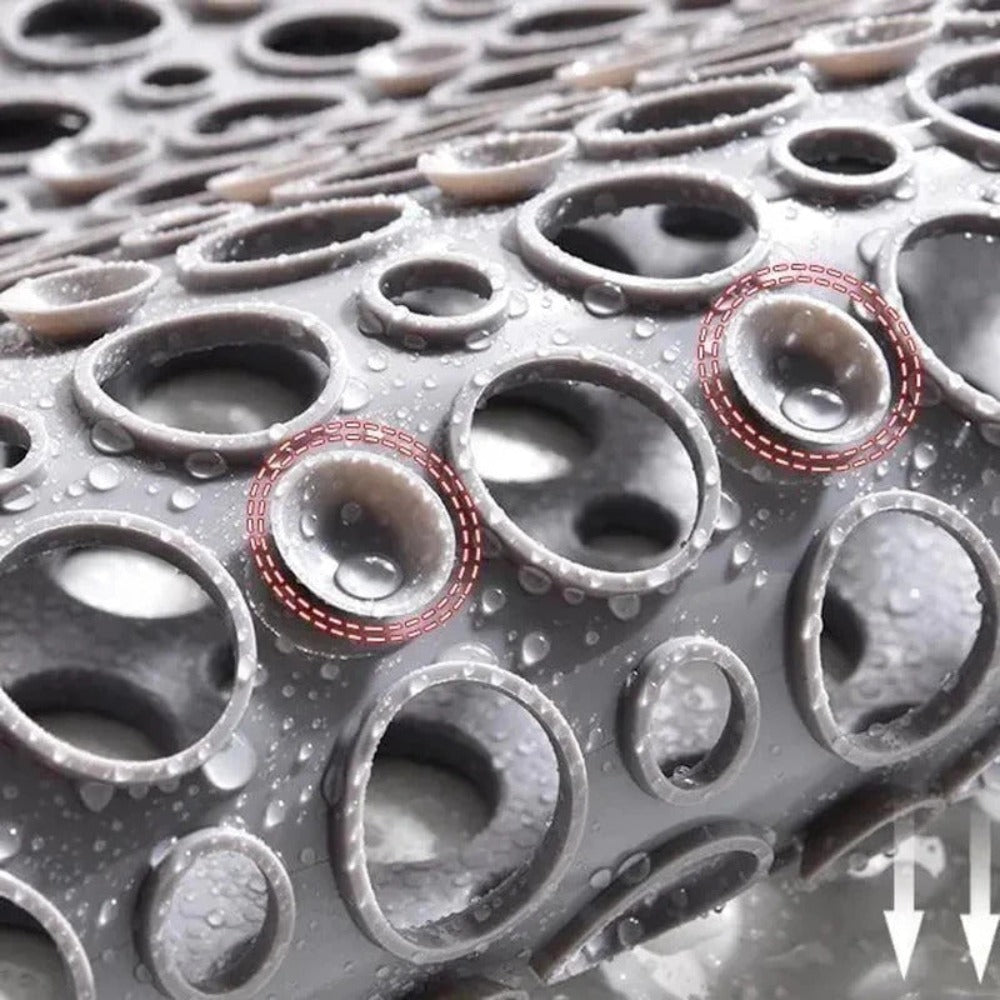 Tapis de douche anti-retournement - Anigrip - Antibactérien, hygiénique et durable 4