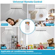 Télécommande de climatiseur multimarque – Contrôleur universel de climatisation à configuration rapide | Remplacement pratique | Pour la maison et le travail 3