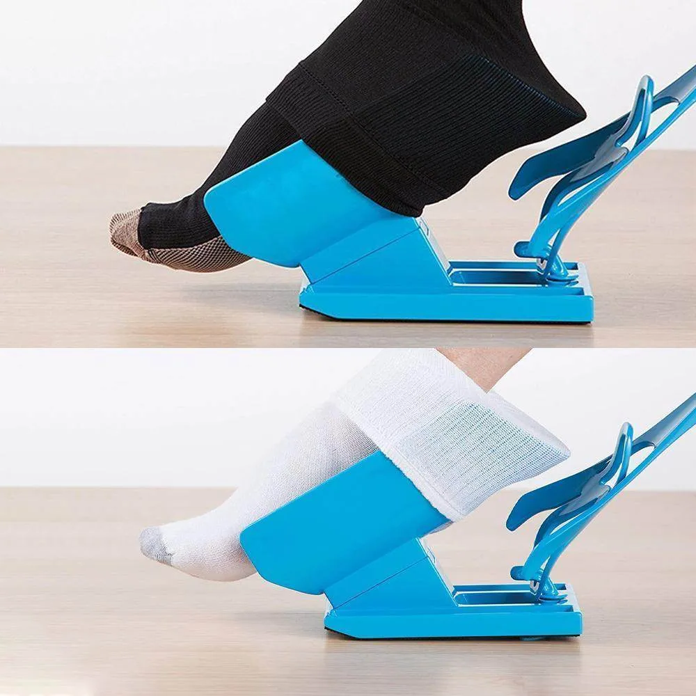 Tiche d'aide à chaussette facile et facile à compression 0