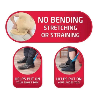 Tiche d'aide à chaussette facile et facile à compression 2