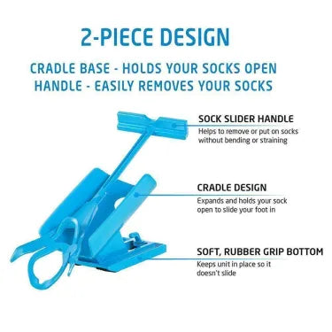 Tiche d'aide à chaussette facile et facile à compression 3
