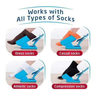 Tiche d'aide à chaussette facile et facile à compression 4