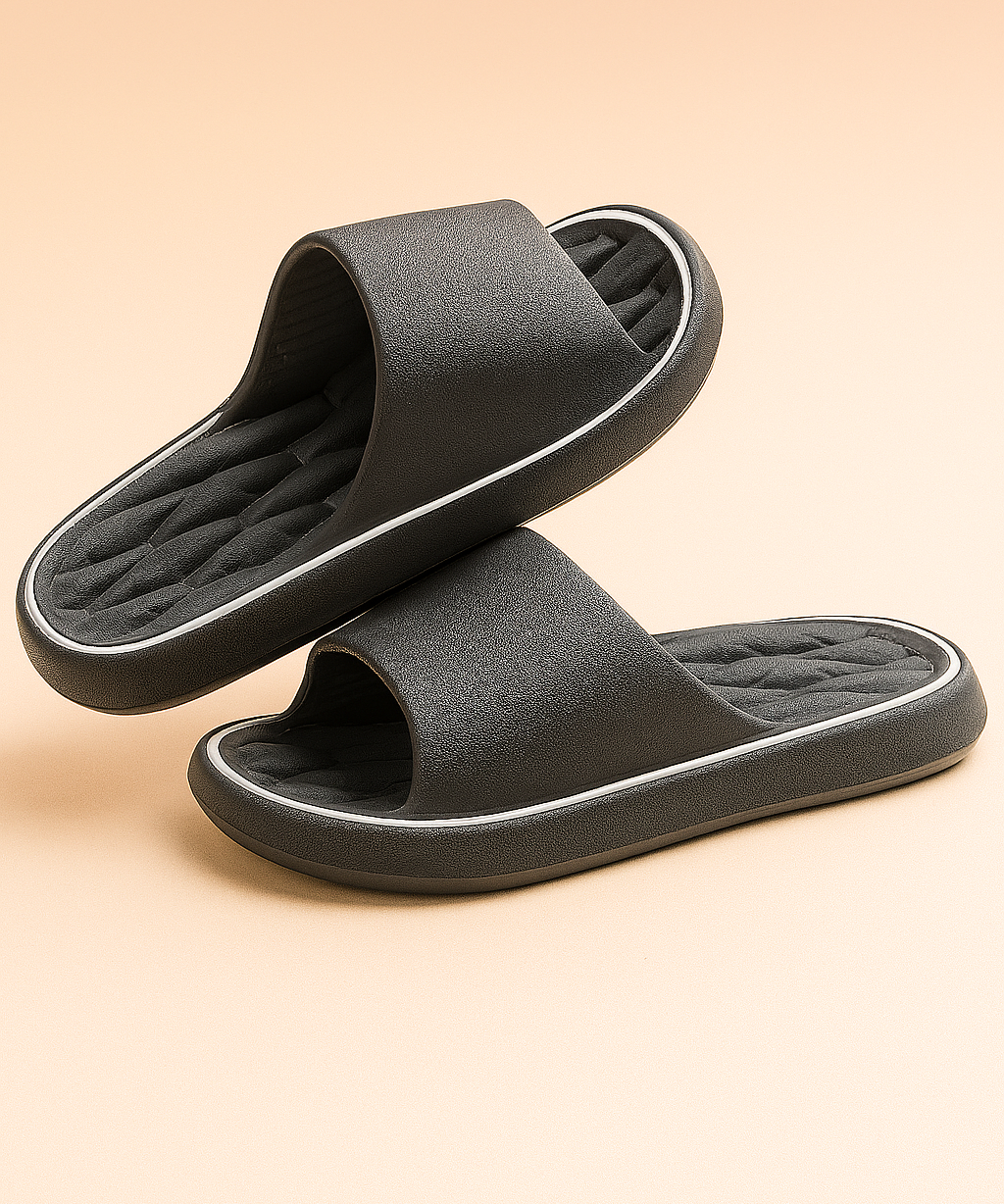 Tongs unisexes à bout ouvert | Chaussons d'intérieur doux et rembourrés 0