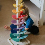 Tour de billes arc-en-ciel – Jouet créatif en bois – Favorise les couleurs et les sons pour les enfants de 3 ans et plus 4